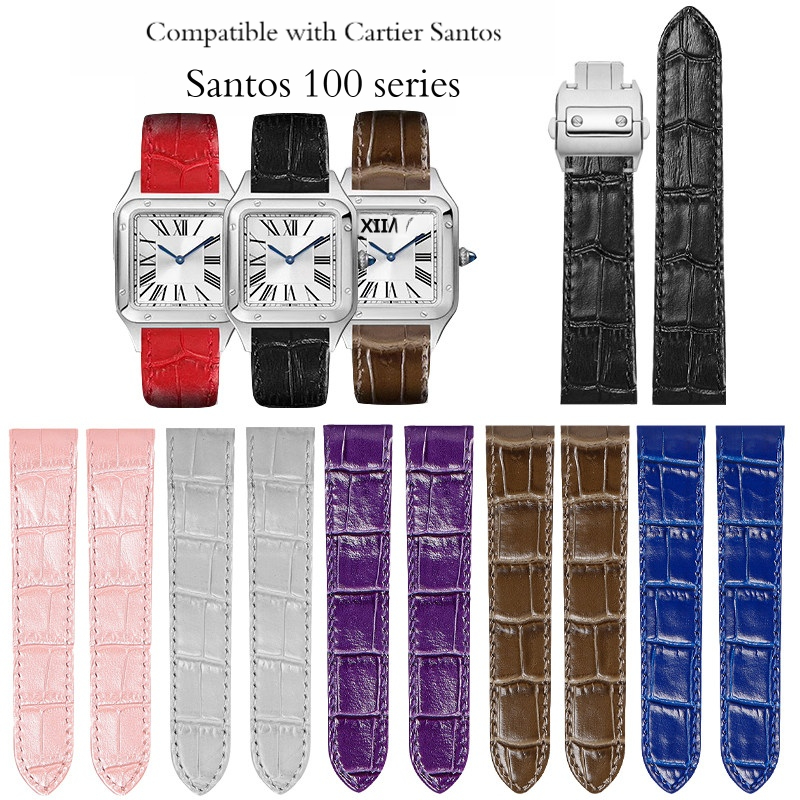Cartier Watch Tank - 20 23MM genuine cowhide leather strap