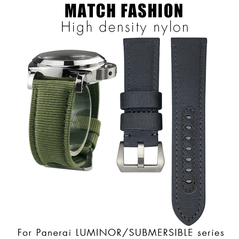 Canvas Strap Watch - for Panerai 24mm New Nylon Watch
