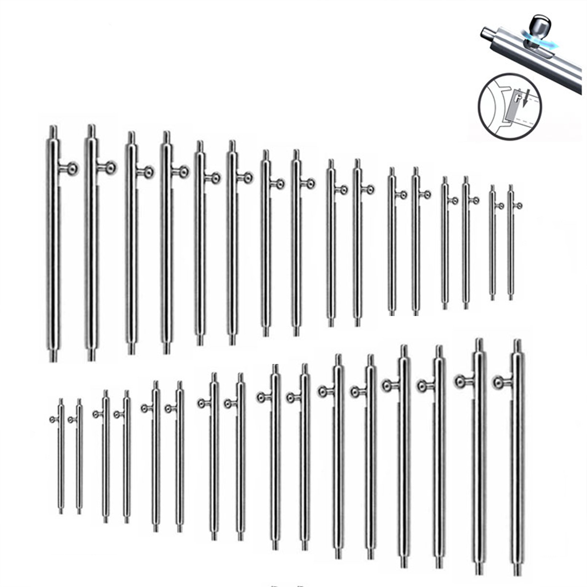 22MM 20MM 10PCS 1.8mm Diameter - Spring Bar Tool Set review and price