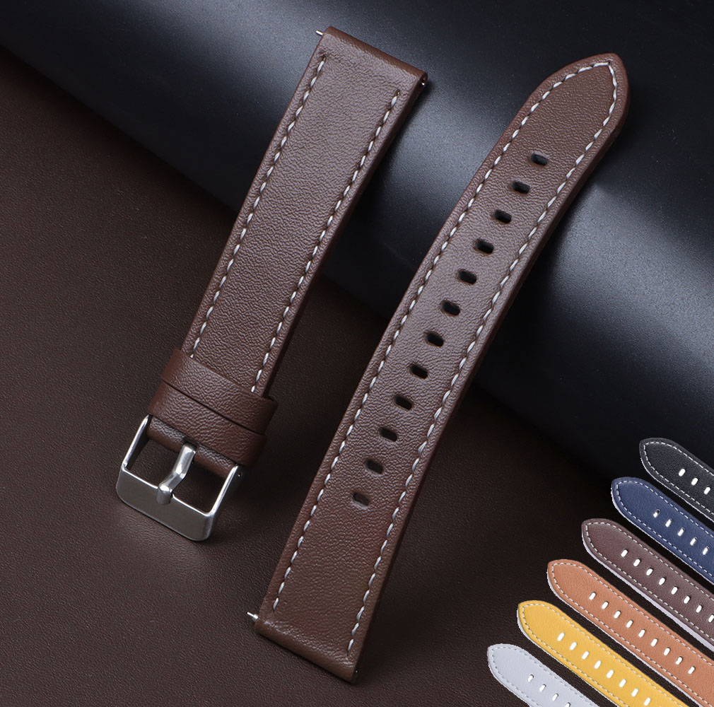 Genuine Calfskin Leather Watch - Leather Strap Quick Release review and price