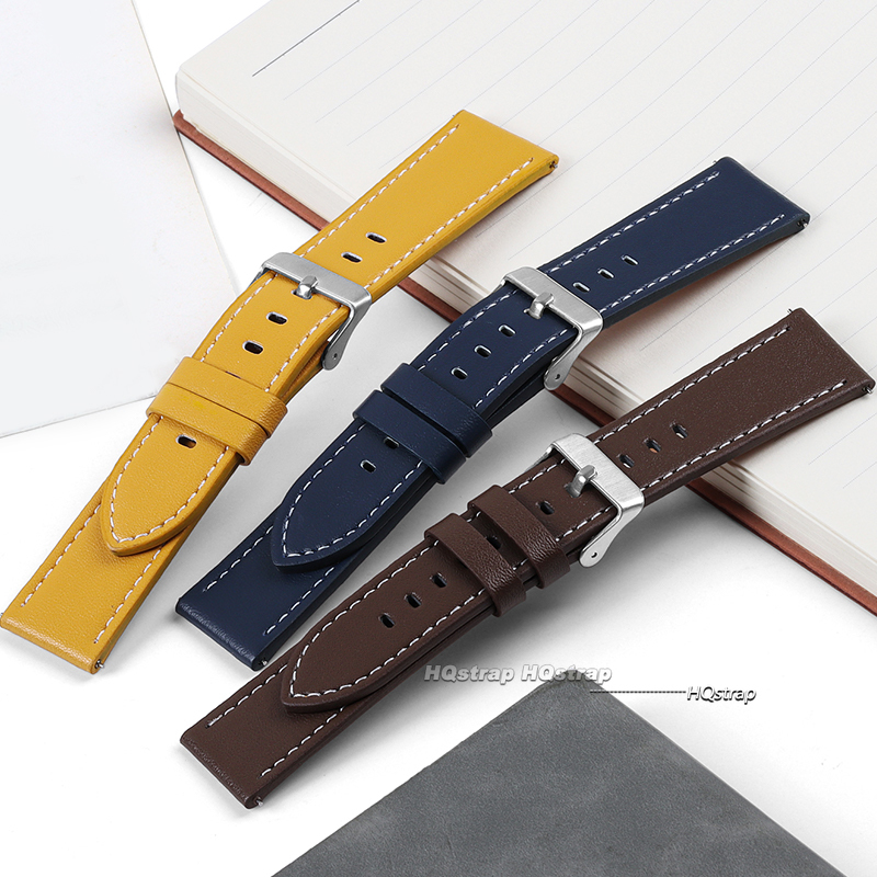 Genuine Calfskin Leather Watch - Leather Strap Quick Release review and price