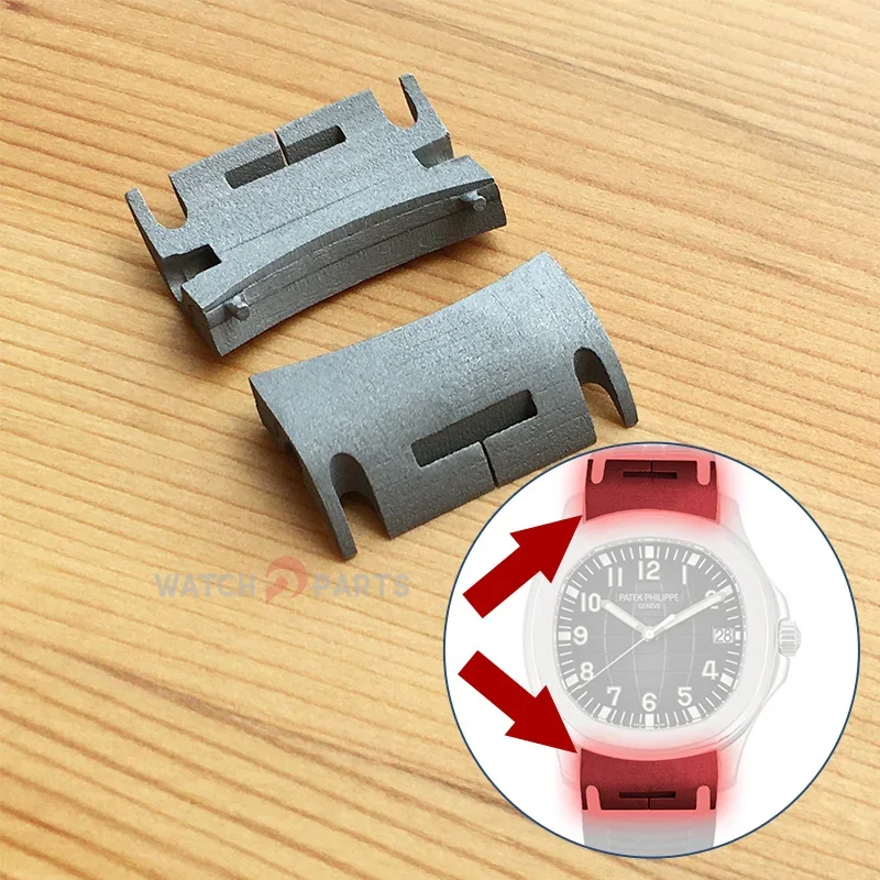 Strap Metallic Inserts Inside  - Patek Philippe Watch Aquanaut review and price