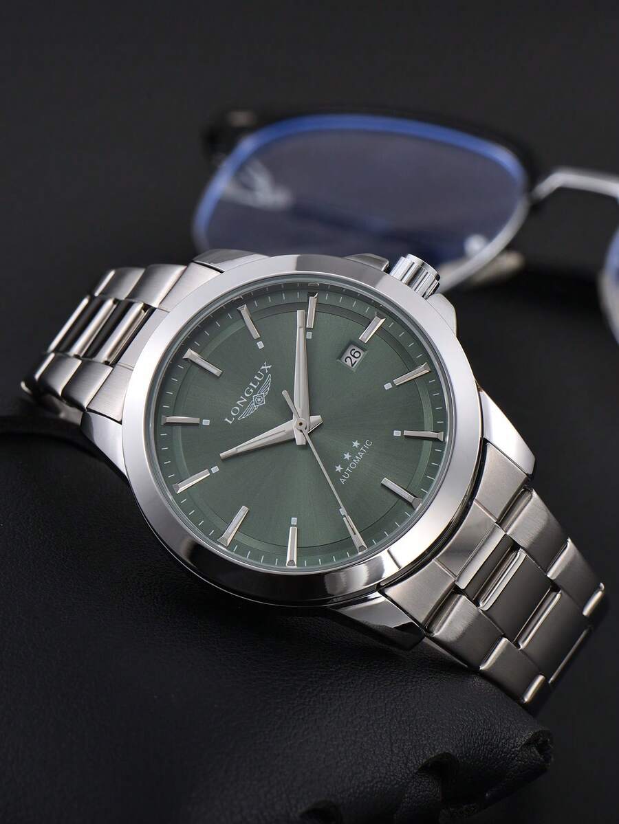 LONGLUX 1pc Men's Automatic Me - Butterfly Clasp Deployant review and price