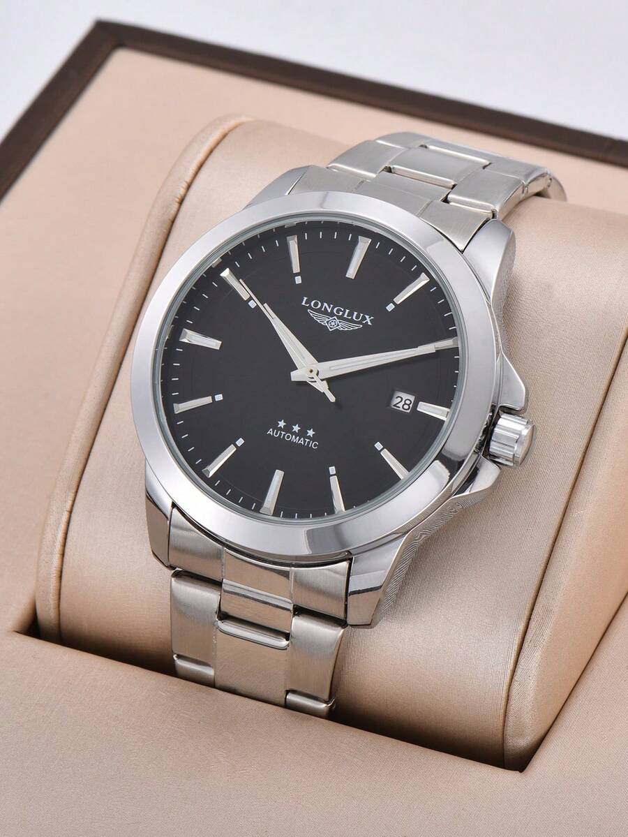 LONGLUX 1pc Men's Automatic Me - Butterfly Clasp Deployant review and price