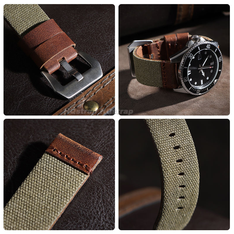 20mm 22mm 24mm Nylon Leather S - Leather Strap Quick Release review and price