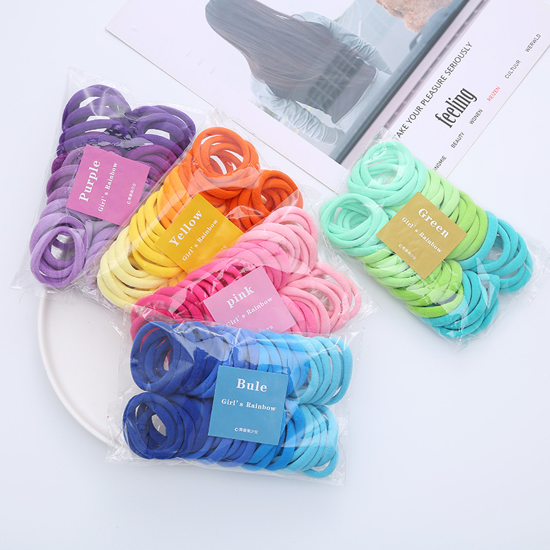 50PCS/Set Women Girls Basic Ha - Silicone Band Women review and price