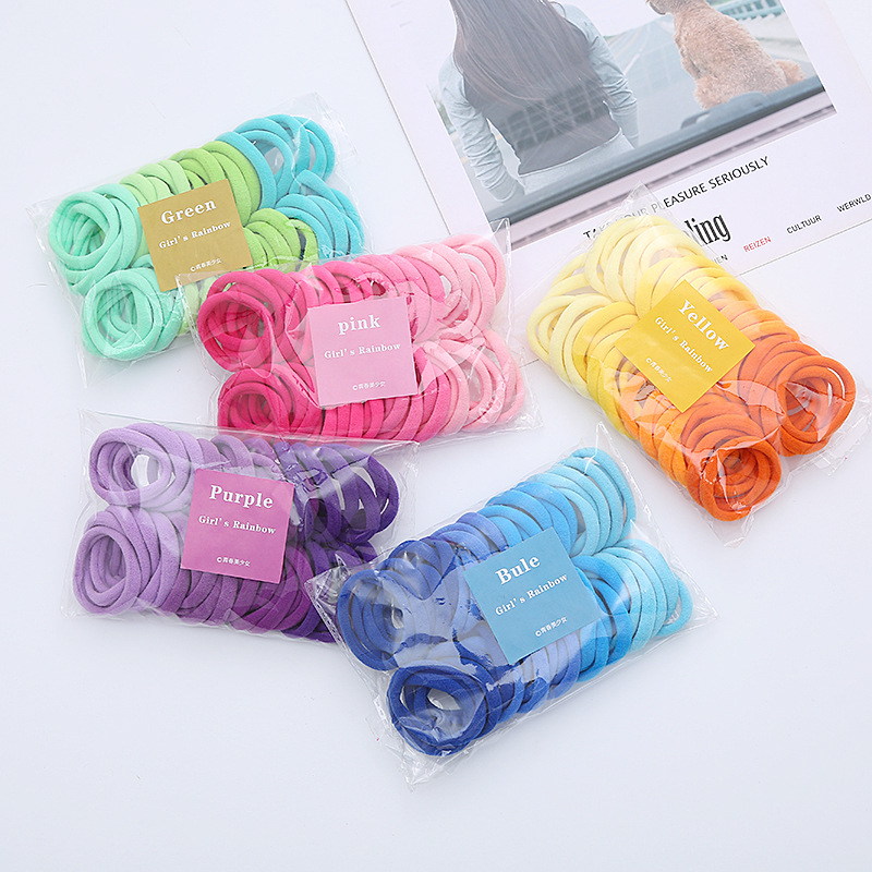 50PCS/Set Women Girls Basic Ha - Silicone Band Women review and price