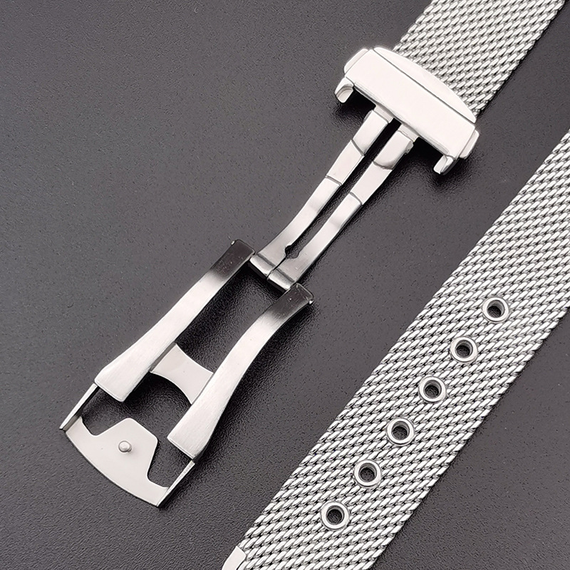 20mm 22mm solid Stainless Stee - Mesh Strap Metal review and price