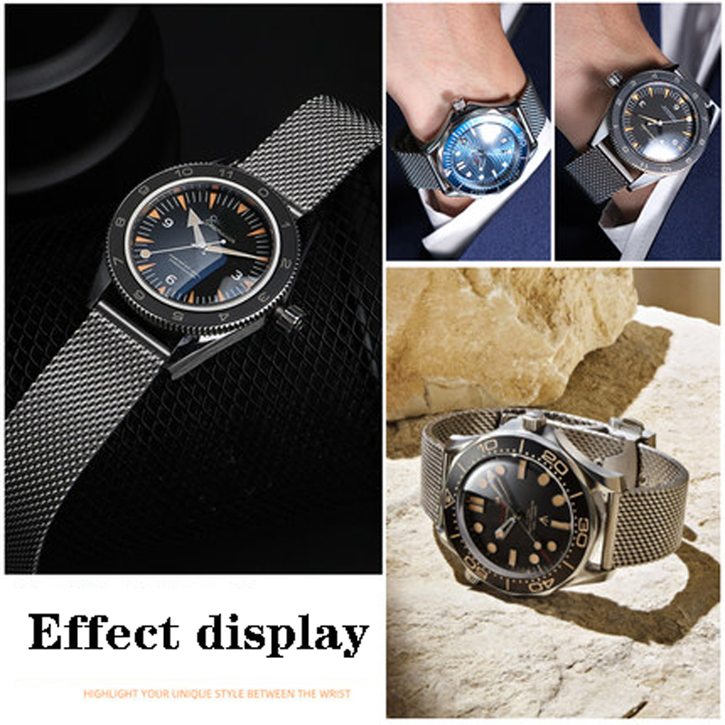 20mm 22mm solid Stainless Stee - Mesh Strap Metal review and price