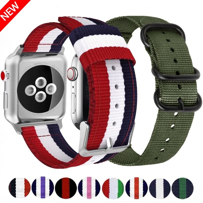 Nylon Canvas Strap For Apple W - Canvas Strap Watch review and price