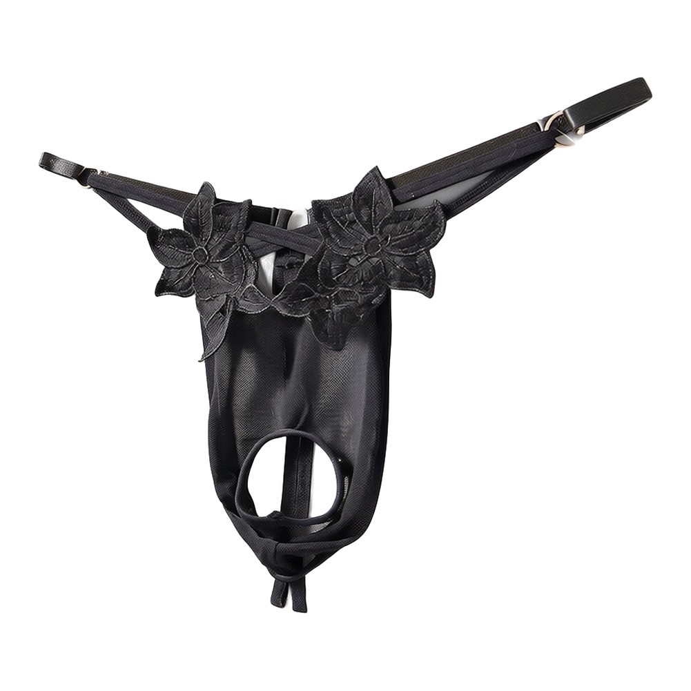 Men Lace G‑String Underwear Fl - Mesh Strap Metal review and price