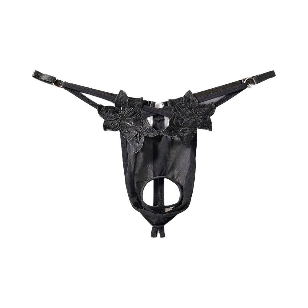 Men Lace G‑String Underwear Fl - Mesh Strap Metal review and price
