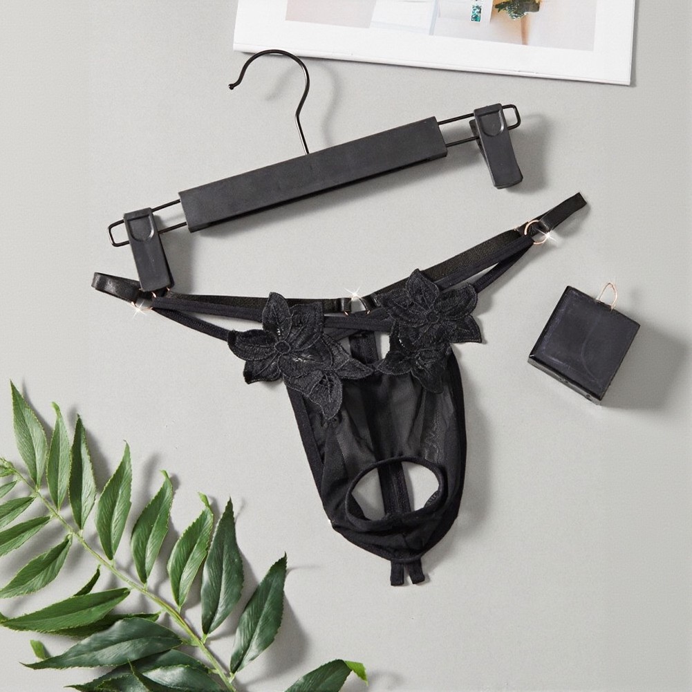 Men Lace G‑String Underwear Fl - Mesh Strap Metal review and price