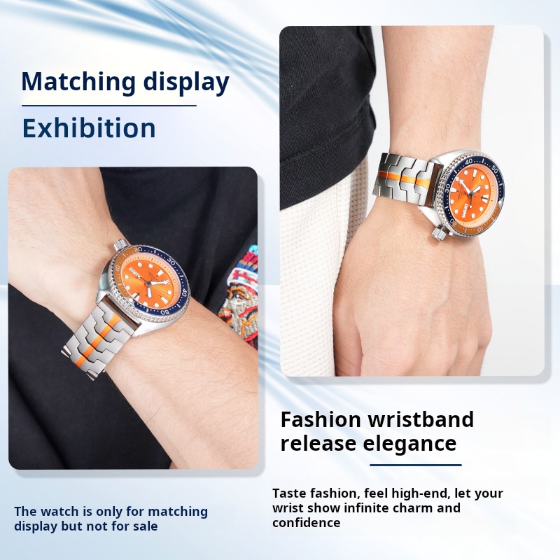 22mm For Seiko canned abalone  - Seiko Watch 5 Sports review and price