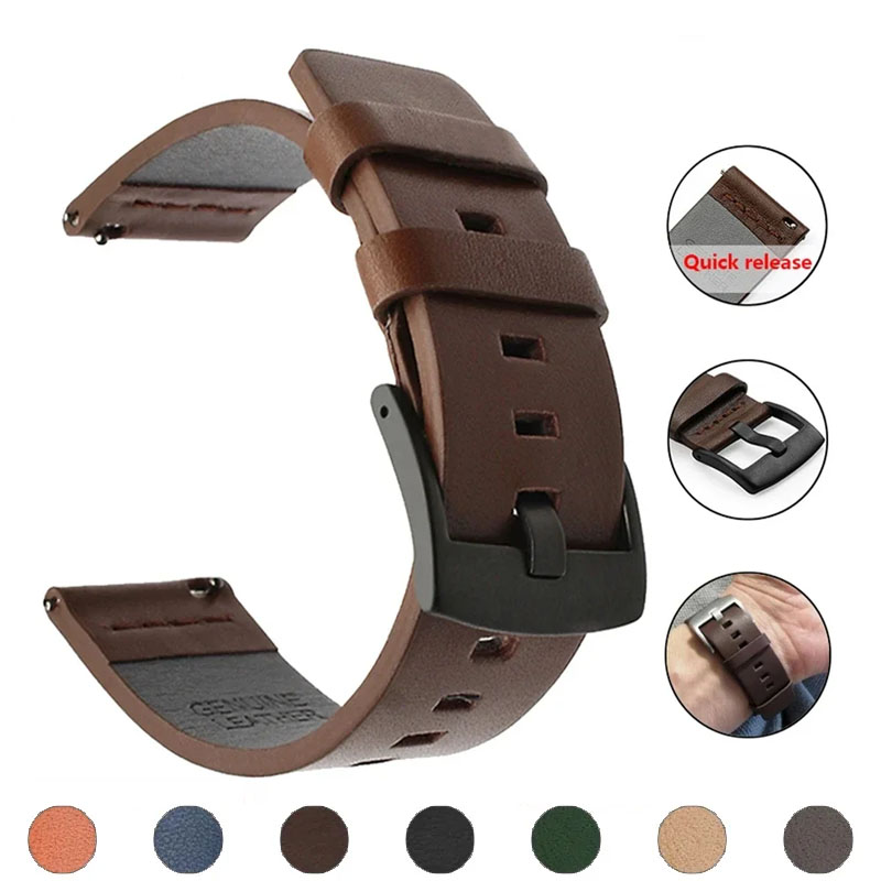 20mm 22mm Watch Band Quick Rel - Leather Strap Quick Release review and price