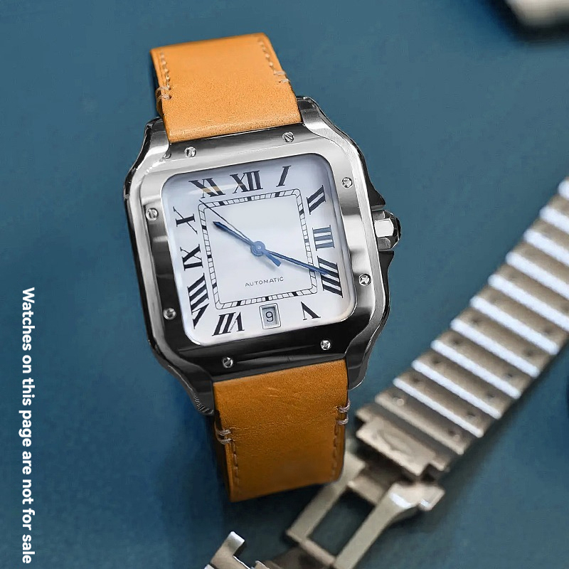 19mm 21mm Leather Watchband fo - Cartier Watch Tank review and price