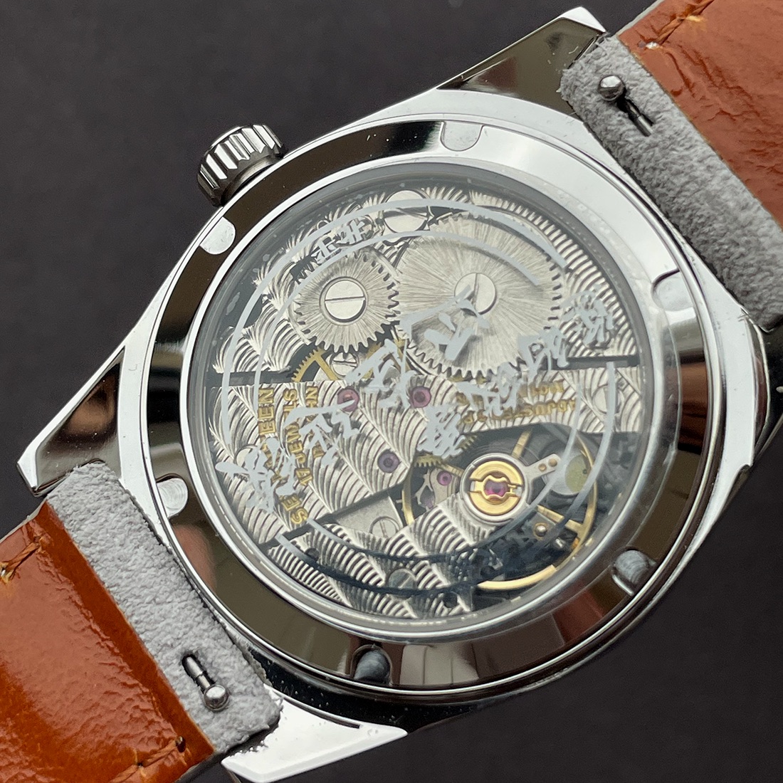 Merkur Watch Salmon Dial Watch - Seiko Watch Presage review and price