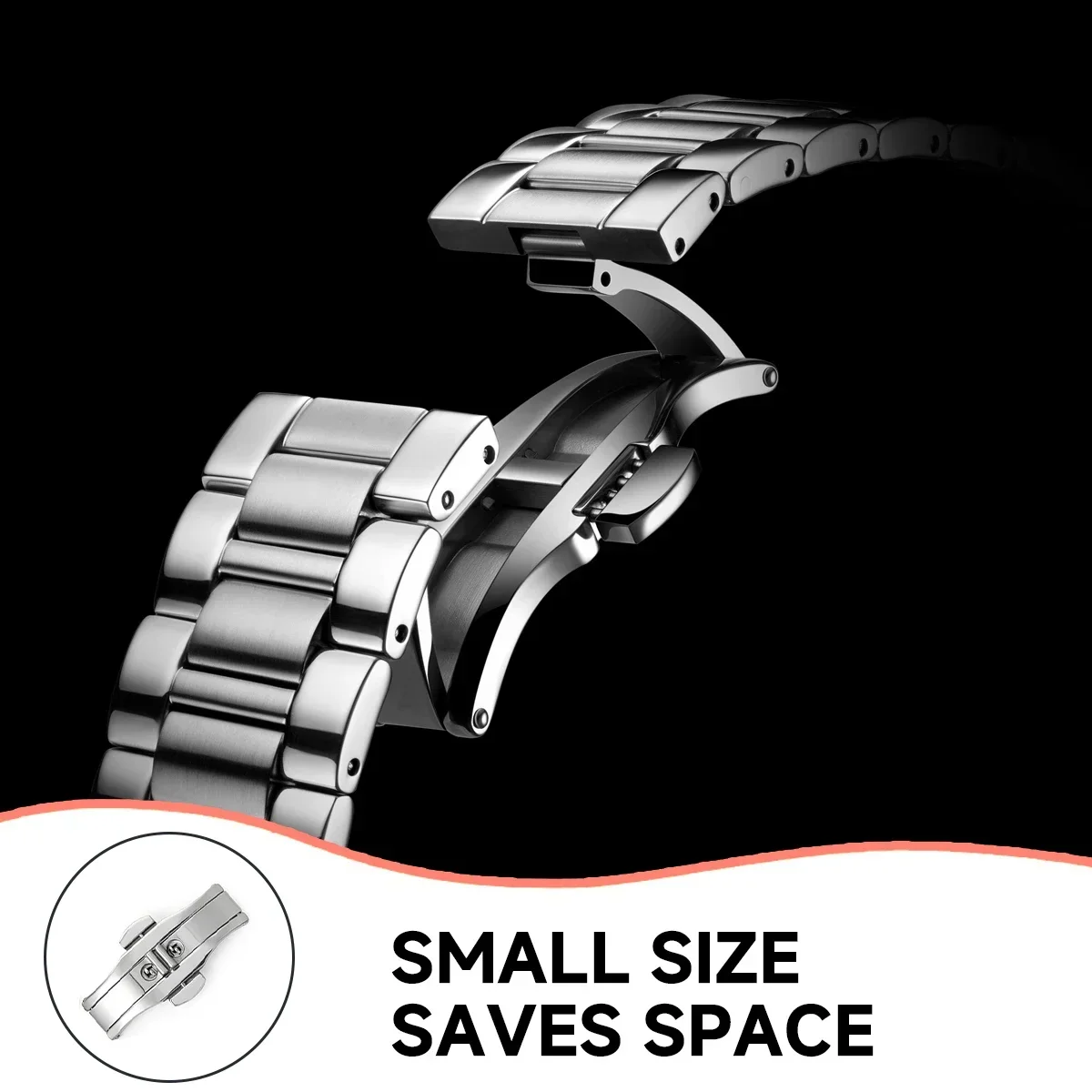 Stainless Steel Butterfly Depl - Butterfly Clasp Deployant review and price