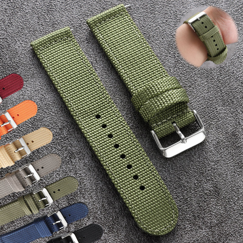 18mm 20mm 22mm 24mm Nylon Watc - Canvas Strap Watch review and price