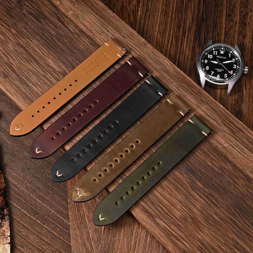 WOCCI Oil Wax Leather Watch St - Leather Strap Quick Release review and price